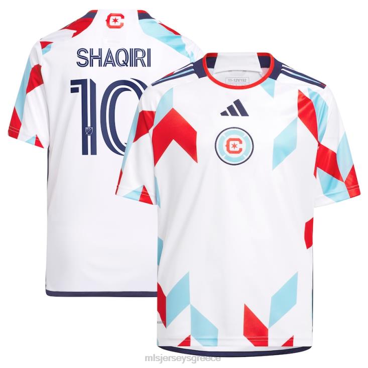 MLS Jerseys παιδιά chicago fire xherdan shaqiri adidas white 2023 ένα κιτ για όλη τη φανέλα των παικτών 060DH879